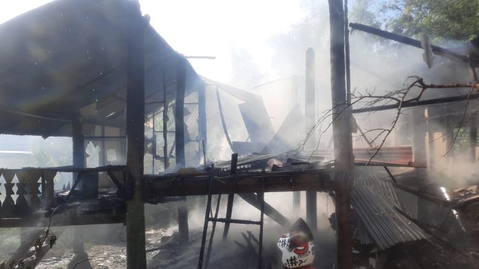 Kebakaran rumah di Gampong Jawa