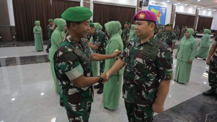 10 Perwira Menengah Kodam IM Naik Pangkat, Ini Pesan Mayjen TNI Novi Helmy