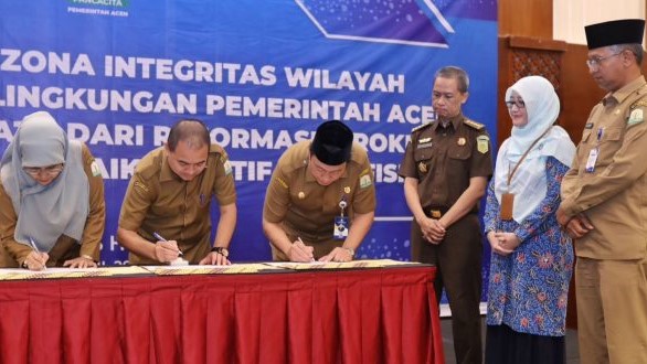 Pemerintah Aceh zona integritas bebas korupsi