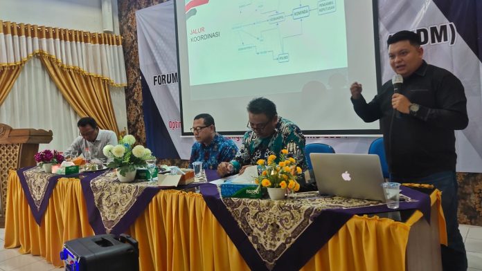 Rapat kerja FKDM Aceh di Langsa membahas isu Pemilu 2024