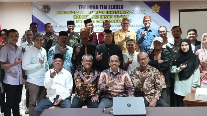 Kementerian ATR/BPN dan LPMP USK Bekali Tim Survei Inventarisasi Tanah Ulayat di Aceh