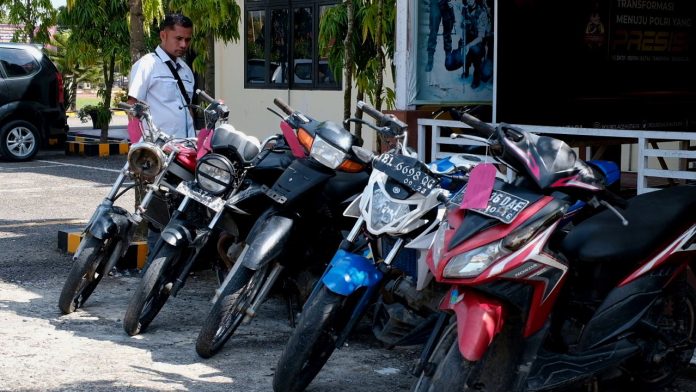 5 Motor Curian Diamankan Polres Aceh Utara, Pemilik Bisa Ambil Secara Gratis