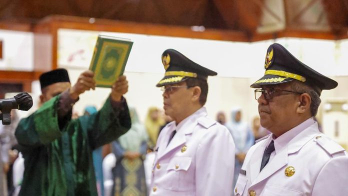 Pengambilan sumpah Pj Wali Kota Banda Aceh dan Pj Bupati Aceh Besar
