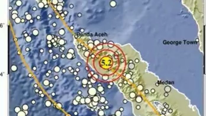 Gempa Terkini M 5,2 Guncang Nagan Raya, Berpusat di Darat
