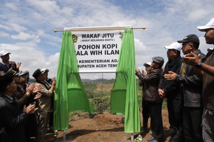 Kemenag Aceh Luncurkan Program Wakaf JITU Pohon Kopi di Kala Wih Ilang
