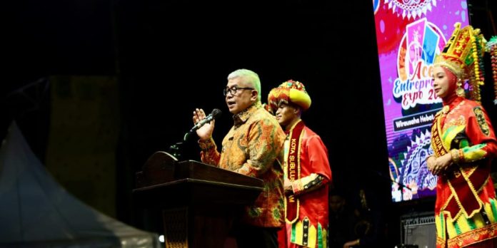 Pj Gubernur Buka Aceh Entrepreneur Expo 2024 di Kota Subulussalam