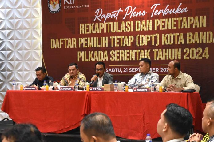 DPT Pilkada di Banda Aceh 172.619 Orang, Pemilih Perempuan Lebih Banyak dari Laki-laki