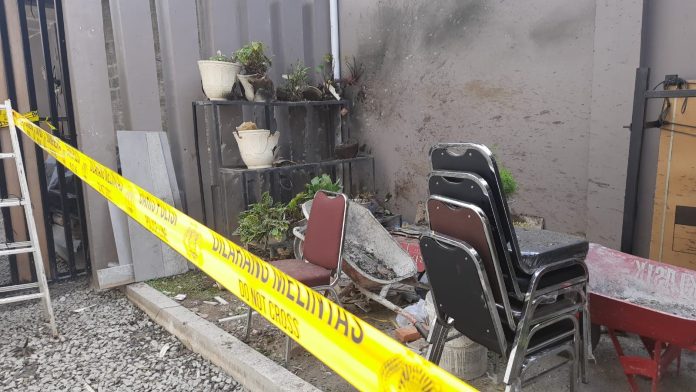 Ledakan Rumah Bustami Hamzah di Gampong Pineung, Kecamatan Syiah Kuala, Kota Banda Aceh, Senin (2/9/2024).