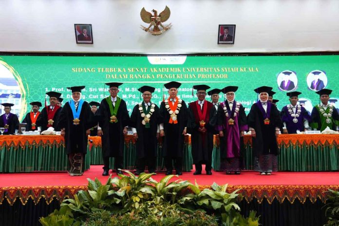 USK Kukuhkan 4 Guru Besar Baru, Ini Daftarnya