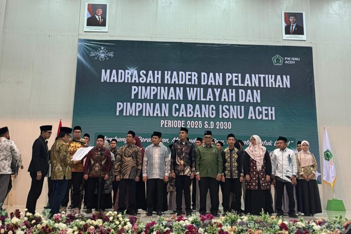 Kamaruddin Amin Lantik PW ISNU Aceh, Dorong Sinergi Ormas dan Pemerintah
