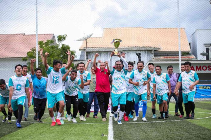 Trofeo Mini Soccer HUT ke-68 LAN RI di Banda Aceh, BSI Juara Lewat Drama Adu Penalti