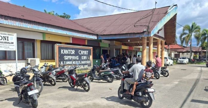Kantor Camat Simpang Kiri Pindah Sementara, Pelayanan Sudah Kembali Aktif
