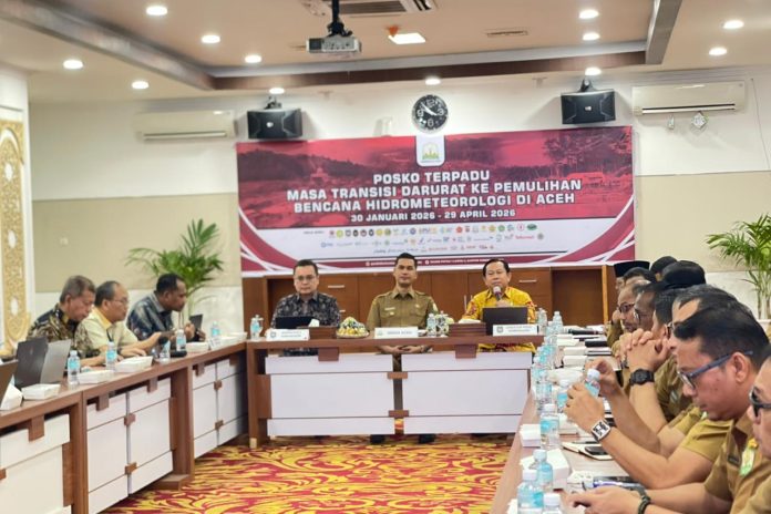 Sekda Aceh Kumpulkan 15 SKPA, Tindak Lanjut Hasil Monev TKD 2026 dari Kemendagri