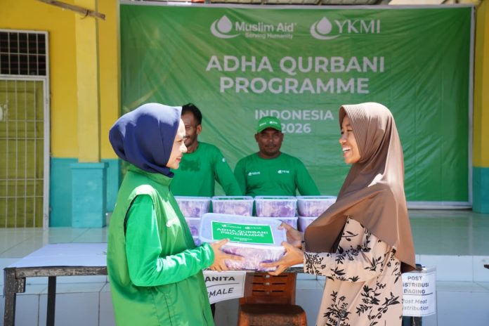 YKMI Bersama Para Donor Salurkan Qurban di Sejumlah Provinsi hingga Palestina