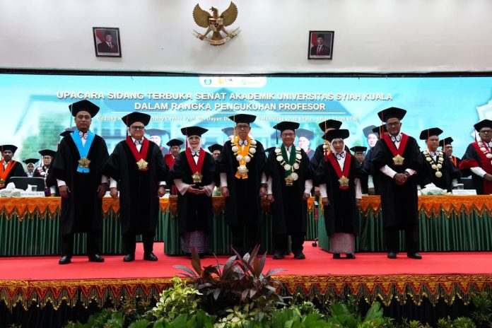 USK Tambah 5 Profesor Baru, Lahirkan Pakar Peradilan Adat Pertama di Indonesia
