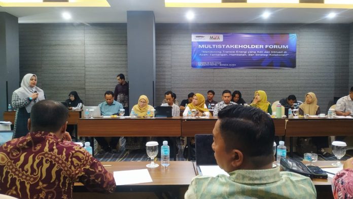 MaTA dan IPC Kumpulkan Stakeholder Bahas Transisi Energi yang Adil dan Inklusif di Aceh