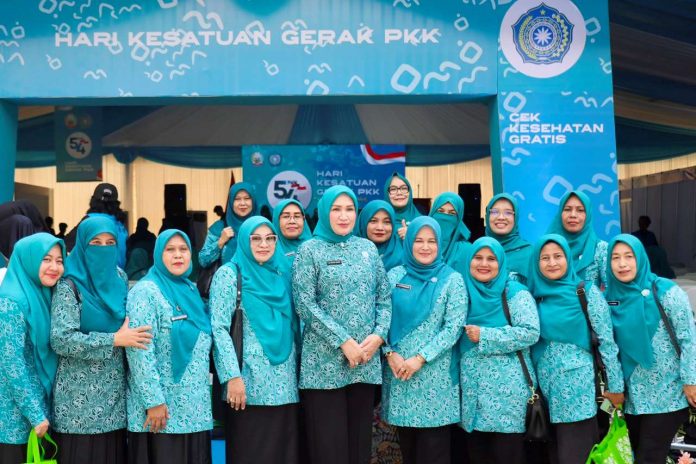 Ketua TP PKK Aceh Hadiri Pembukaan HKG PKK Nasional ke-54 dan HUT Dekranas ke-46 di Makassar