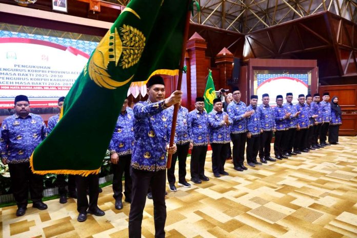 Muhammad Nasir Dilantik sebagai Ketua KORPRI Aceh, Zudan Arif ASN Pilar Utama Pemerintahan