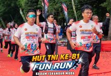 2.500 Peserta Ramaikan Fun Run 5K HUT ke-81 TNI Kodam IM di Banda Aceh 2.500 Peserta Ramaikan Fun Run 5K HUT ke-81 TNI Kodam IM di Banda Aceh