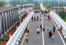 Setelah Terputus akibat Banjir, Jembatan Kutablang Kembali Beroperasi Setelah Terputus akibat Banjir, Jembatan Kutablang Kembali Beroperasi