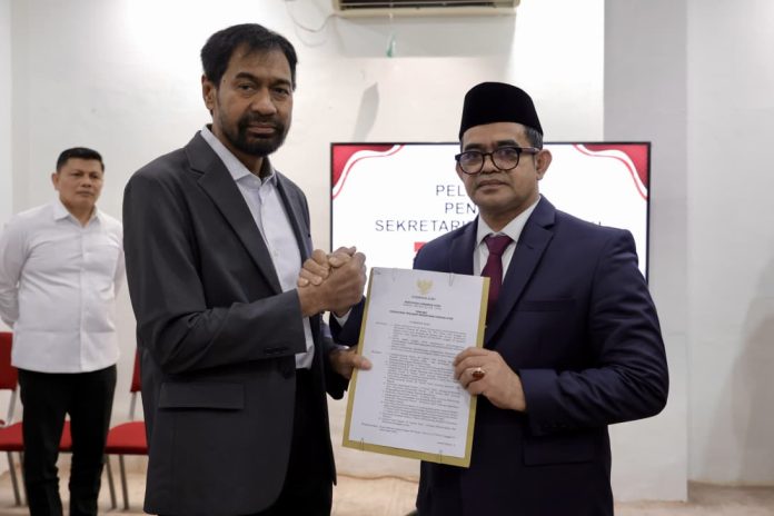 Mualem Lantik Taufik sebagai Pj Sekda Aceh di Medan, Ini Alasannya
